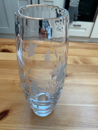 Rockingham crystal vase - rockingham,