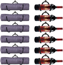 Auxphome Wall Mounted Wine Rack Wine Bottle Rack Holder Storage Organizer wit...