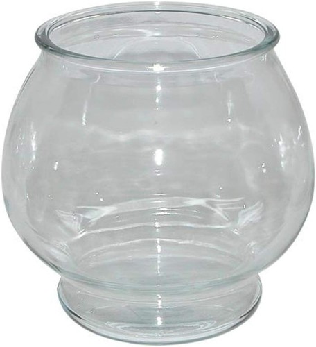 Round 4266 clear goldfish bowl - goldfish,