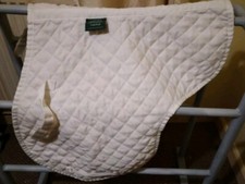 Wessex By Shires Cob / Full White Numnah Thin Padded Ideal For Dressage & Shows 