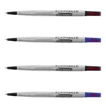 Parker Quink Roller Ball Pen Refills RB Roller Ricarica Sottile Medio Blu Nero