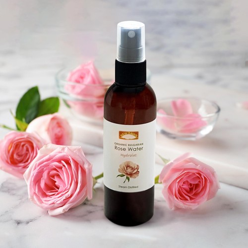 Organic rose water - water, spary