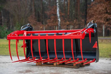 ATMP Muck Silage Grab Fork 1.2 mtr - 2.4 mtr Euro 8 Brackets