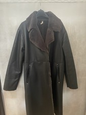 Mango Faux Shearling Black