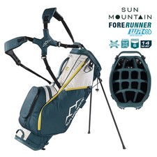 Sun Mountain ForeRunner 14-Way Carry Stand Golf Bag - Black / Pond / Sand 2026