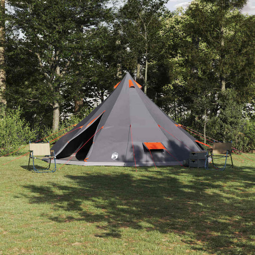Tipi tent grey - tent, grey/orange