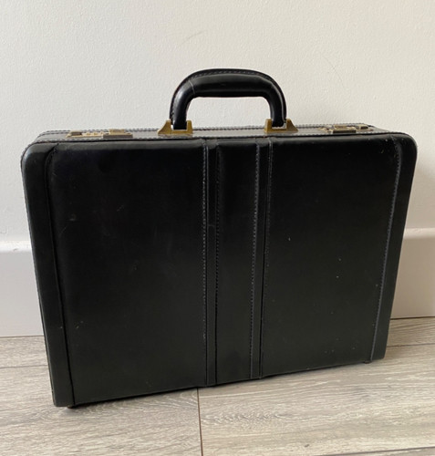 Vintage black leather - vintage,