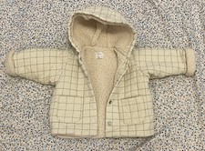 Zara Baby Unisex Winter Fleece Hooded Coat 6-9 Months