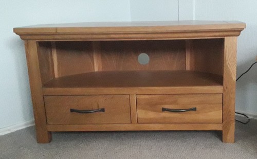 Solid pine corner unit with - pine,