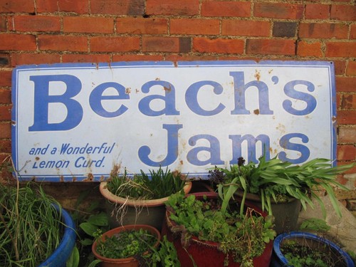 Antique enamel advertising - antique,