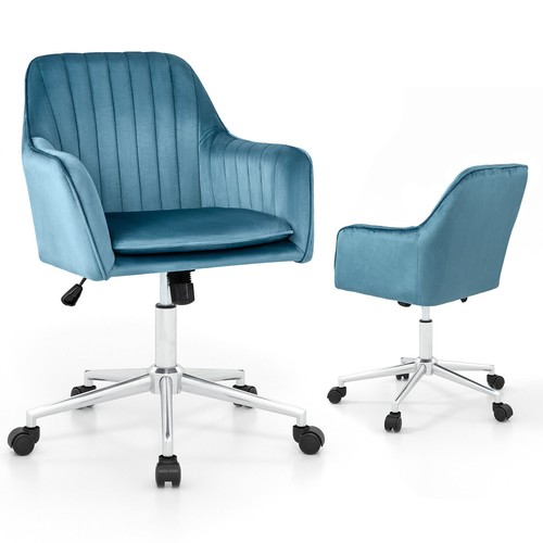 Velvet office chair - office,