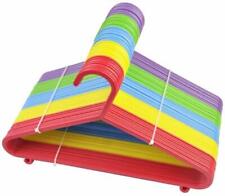50 pack Kids Hangers Clothes Coat Multi Coloured Children Plastic Child Baby