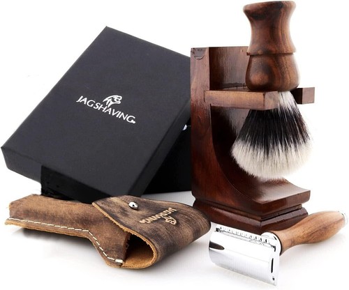 Piece wooden shaving set - 7-piece,