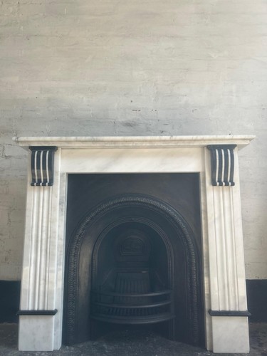 Marble fire surround for cast - surround,
