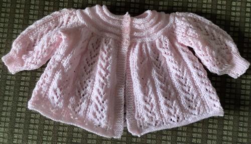 3ply baby cardigan - cardigan, (matinee