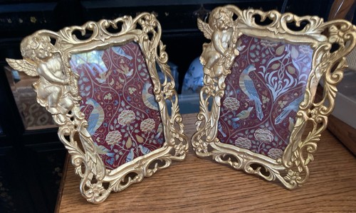 Vintage pair ornate - pair,