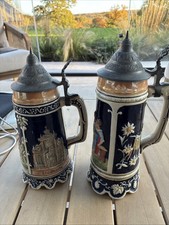 Pair Of Beer Jugs , Switzerland, music box - Thorens.