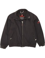 MURPHY & NYE Mens Windbreaker Jacket UK 38 Medium Black Polyamide DX15