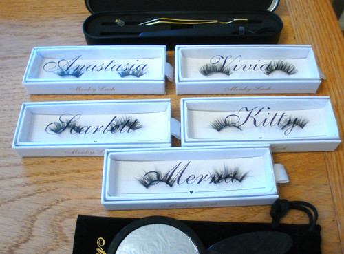 Eyelashes false preglued - eyelashes,