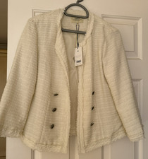 Cream Boucle Frayed Edge