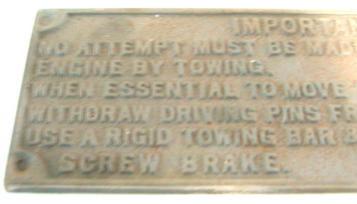 Aveling road roller cast - aveling,