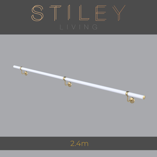 Matt white indoor stair - white,