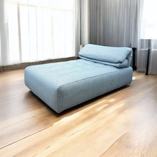 Light blue & white Voyage Immobile Modular chaise longue sofa by Roche Bobois