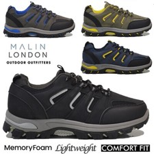 MENS MEMORY FOAM HIKING WALKING BOOTS ANKLE WINTER TREKKING TRAIL TRAINERS SHOES