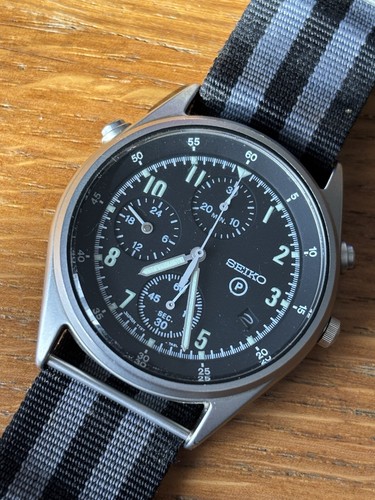 Seiko 7t27 7a20 watch raf - watch,