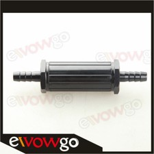 9mm Black Anodised Car Billet Magnetic Fuel Filter 30 Micron