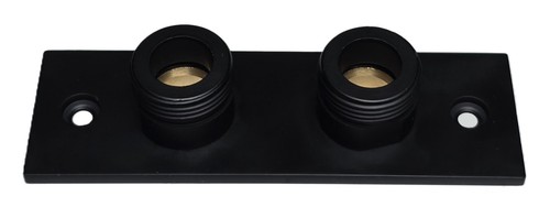 Black easy fixing plate - black,
