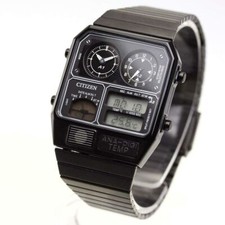 CITIZEN ANA-DIGI TEMP JG2105-93E Black Men's Watch New in Box