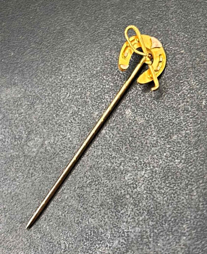 Antique 9ct gold equestrian - 9ct,