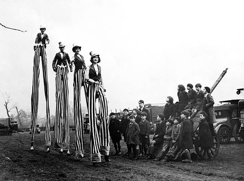 Four acrobats from - a, large
