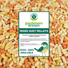 GardenersDream Mixed Suet Pellets - High Energy Mealworm Berry Wild Bird Food