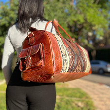 Moroccan kilim Weekender Bag -