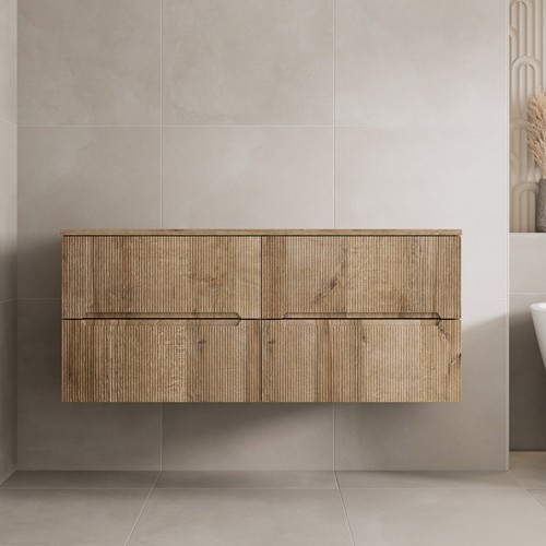 1200mm oak vanity - oak, unit