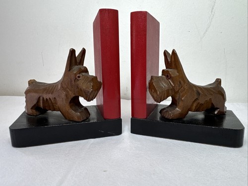 1950s scottie dog bookends - scottie,