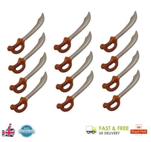 12x inflatable pirate swords - 12x,