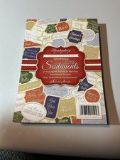 Hunkydory Book Of Christmas Sentiments.  Little used