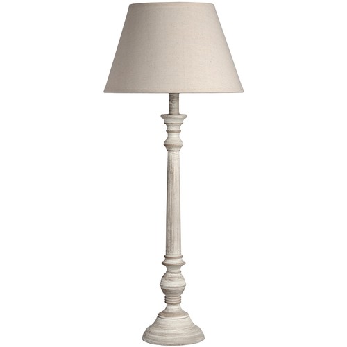 Tall wooden grey washed table - tall,
