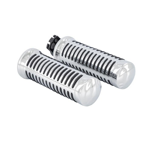 Chrome grips fit kawasaki - chrome,