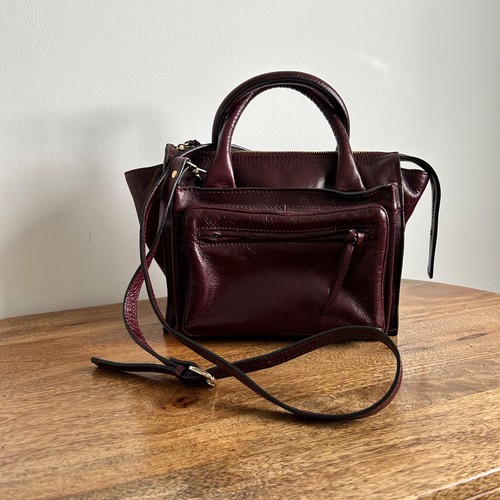 Zara burgundy leather - , double