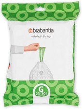 Brabantia bin liners size G 23-30L 40 bags brabantia bags brabantia bin bags G