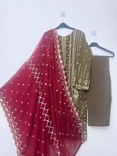 embroidered 3 piece stitched