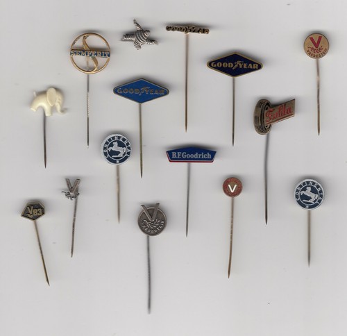 Vintage tyre tire pin badges - pin,