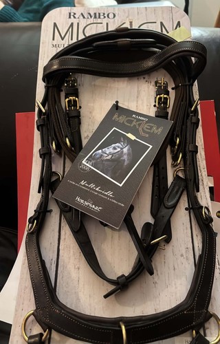 Rambo micklem bridle brown - in,