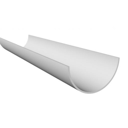 Clearance white round gutter - clearance,