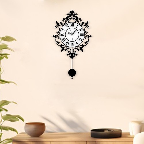 Wall clock with - clock, swinging