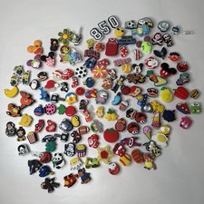 Mixed Shoe Charm Lot Jibbitz & Compatible Disney Pokemon NBA Sesame Mario 130+